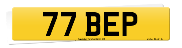 Registration number 77 BEP